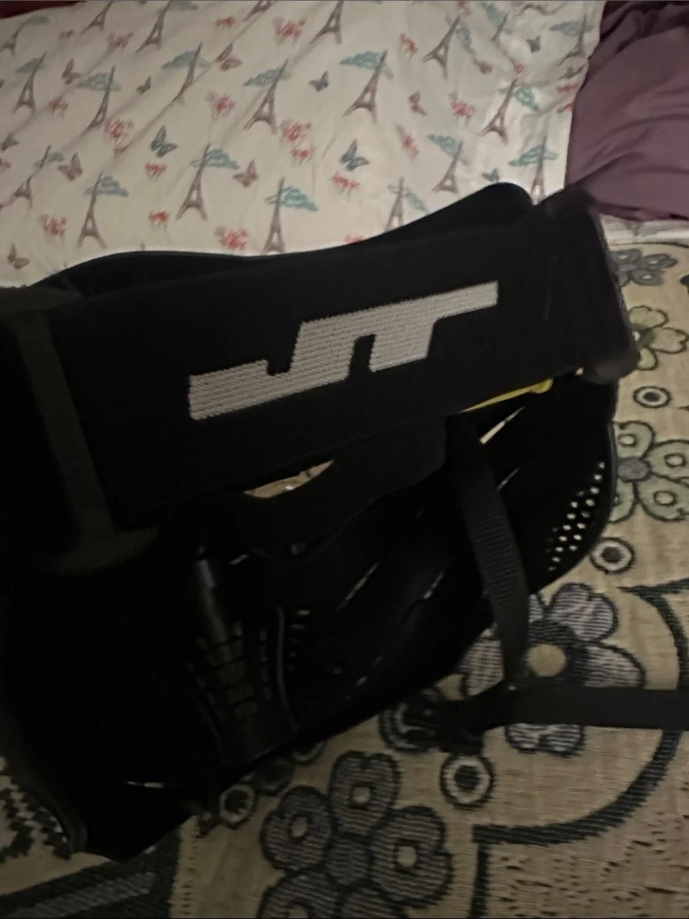 JT paintball Black Full-Face Protective Mask - Black